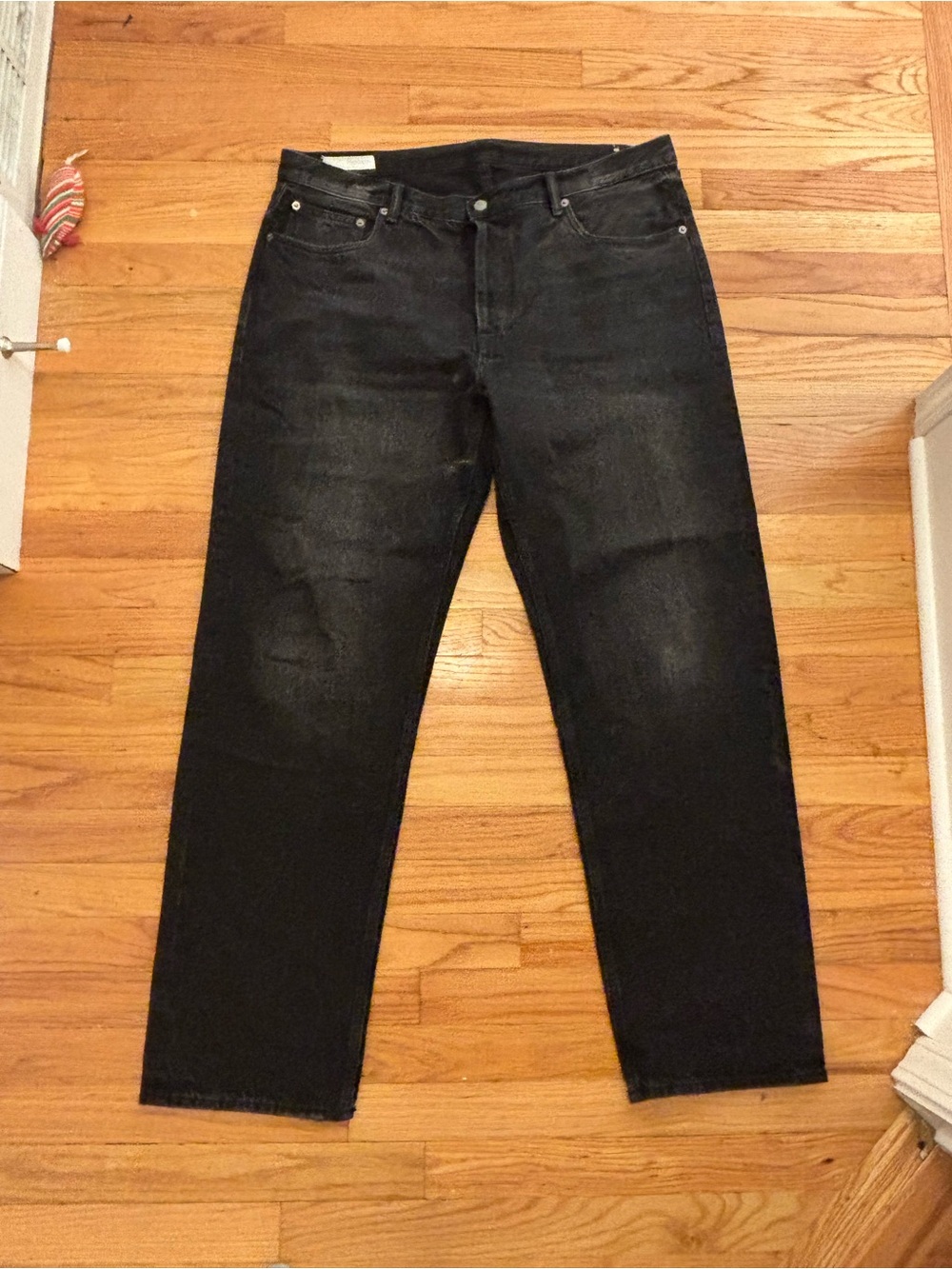 Zara Men's Black Relaxed Jeans